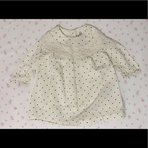 GapBaby Poké dot trim crochet Dress 18-24M